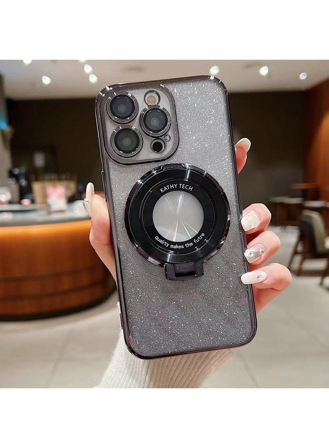 S-TOP Case For iPhone 13 Pro Max Electroplated Holder Gradient Glitter MagSafe Phone Case - Image 1