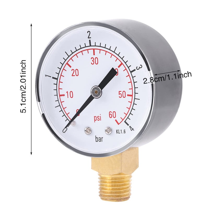 Mini Portable Digital Pressure Gauge 0 60 PSI For Air Oil Water With Display - Image 4