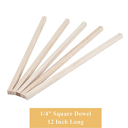 Craftiff Balsa Wood Sticks 1/2 Inch Square Dowels 12" Long - Pack of 15 by Craftiff (15 Pcs) - Image 4