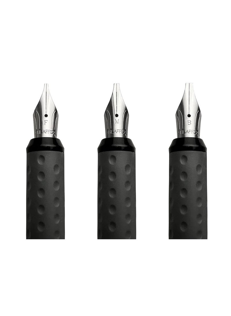 Sheaffer® Calligraphy Matte Black Fountain pen Minikit with Black cap and Matte Black Trim in Hangsell - F, M, B nibs - Image 5