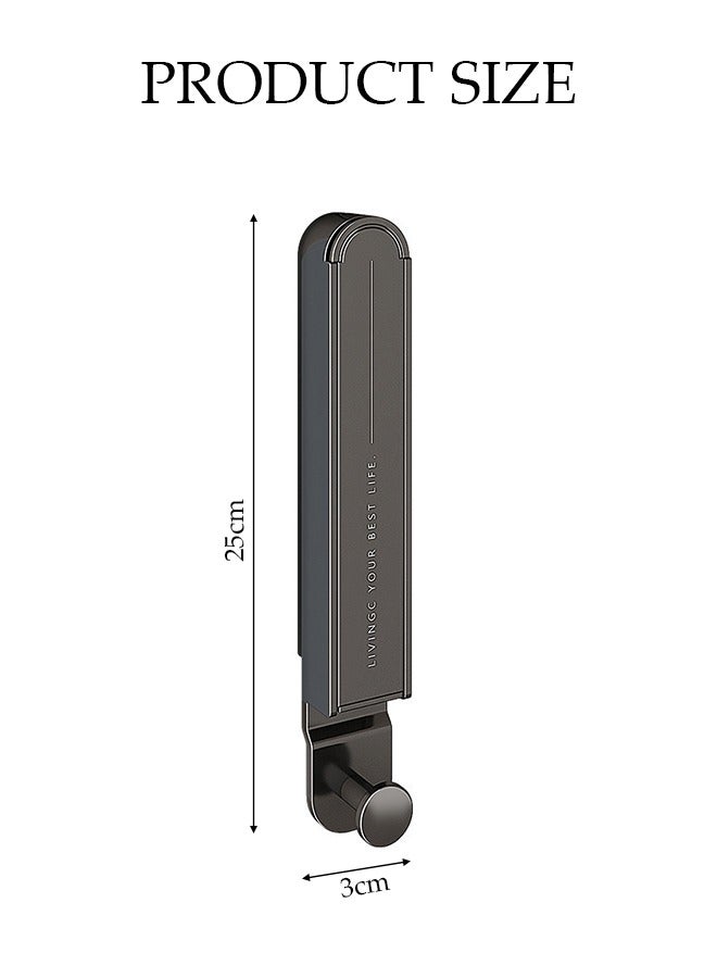 DUNISO Over The Wall Hanger Folding Clothes Drying Rack，Multifunctional Extensible Pole，Strong Load Bearing Capacity, Space-Saving, No Drilling，Detachable Design,Suitable For Balcony, Living Room, Bedroom, Bathroom - Image 5