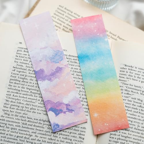 LUFEEMGA 30 PCS Watercolor Paper Blank Bookmarks 1.9" x 7.8", White 140lb Heavyweight Watercolor Paper Cards Bulk for Kids Student Wet,Dry & Mixed Media - Image 3