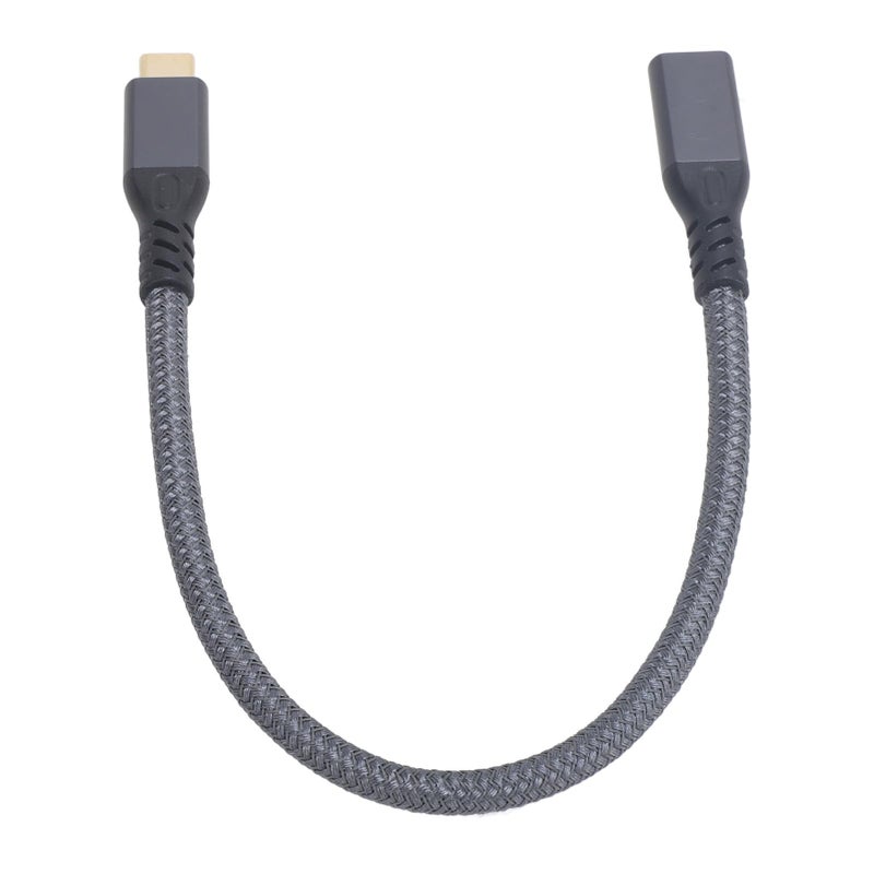 USB C Extension Cable 0 25m 0 8ft 20Gbps High Speed Data Transfer Metallic Nylon Wire - Image 3