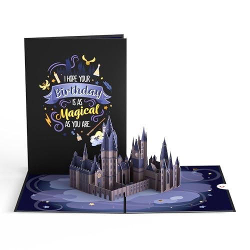 Lovepop Happy Birthday Pop-Up Card for Her and Him- 3D Harry Potter Birthday Greeting Cards for Boys, Girls, Men, Women - Hogwarts School - 5" x 7" - Blank Note Card & Envelope Included - Image 2