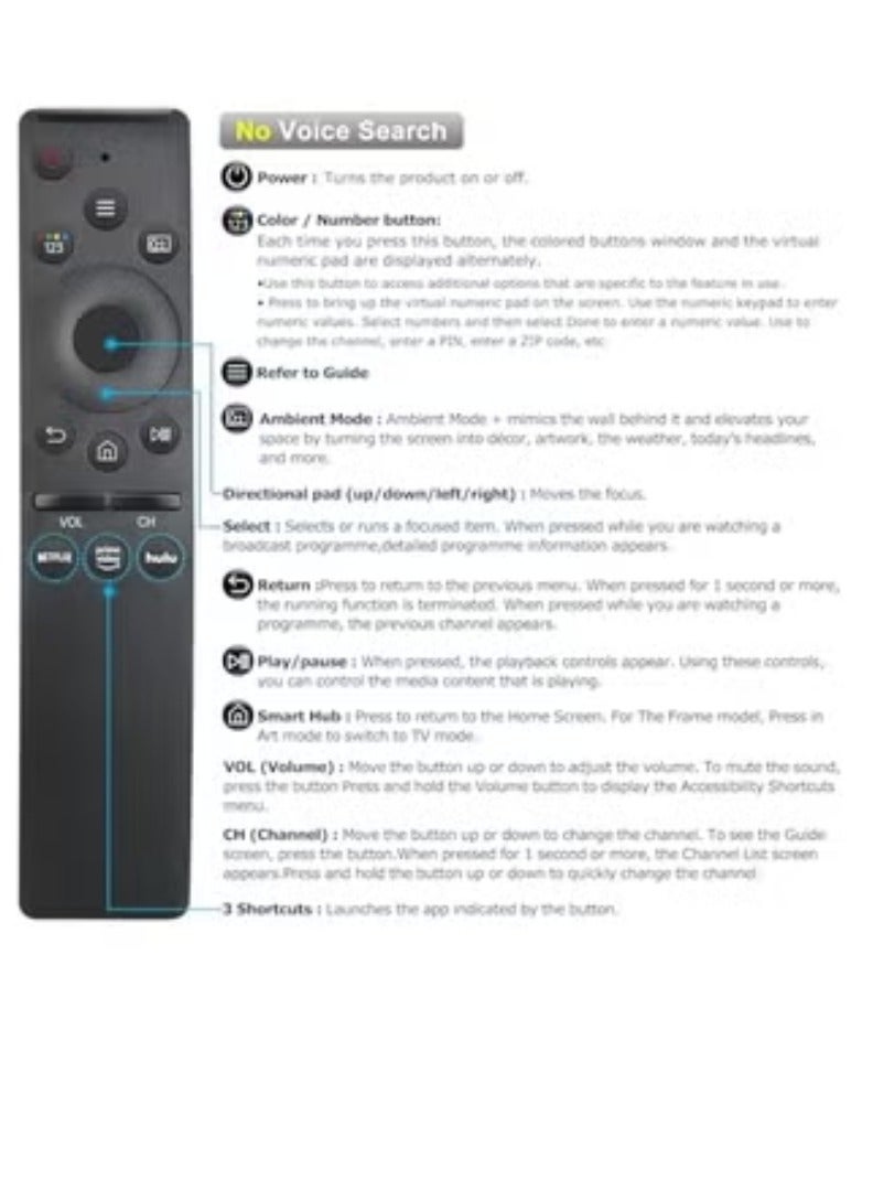 ELTRAZONE Universal Remote Control Compatible with All Samsung Smart LED QLED UHD SUHD HDR LCD Frame Curved 4K 8K TVs | BN59-01312A | Plug & Play | Reliable Performance - Image 4
