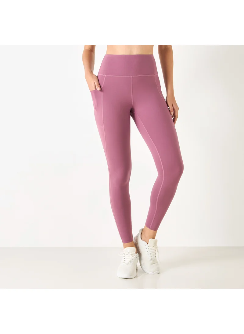 ADOT by Splash Elasticated Waist Leggings with Pockets