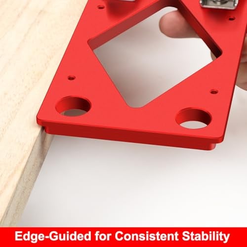 ViewReal Track Saw Square Guide for Guide Rail, CNC 90 Degree Right Angle Guide with Edge Support, Compatible with Festool, Makita, and Powertec,Compact Circular Saw Accessory for Parallel Guide System - Image 2