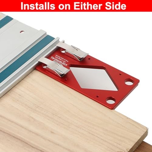 ViewReal Track Saw Square Guide for Guide Rail, CNC 90 Degree Right Angle Guide with Edge Support, Compatible with Festool, Makita, and Powertec,Compact Circular Saw Accessory for Parallel Guide System - Image 3
