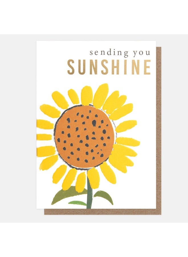 Caroline Gardner Sketchbook Sunflower Sending You Sunshine Greeting Card