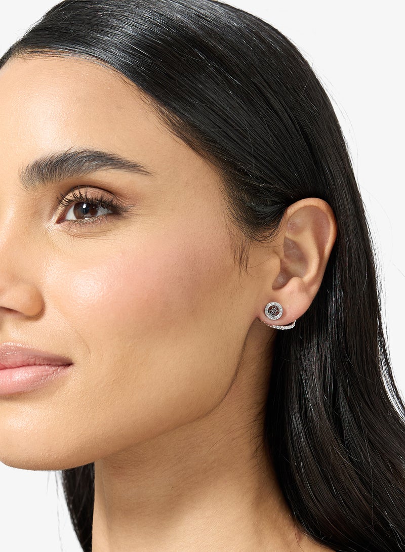 GUESS LADY'S 20MM 4G PIERCED MONO EARCUFF EARRING SILVER - Image 4