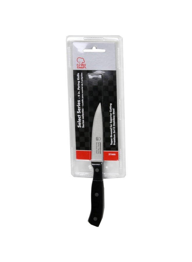 Chef Craft Select Series Stainless Steel Paring Knife Black and Silver 4 Inch 21666 - Image 2
