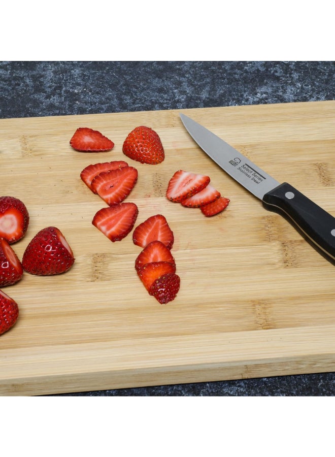 Chef Craft Select Series Stainless Steel Paring Knife Black and Silver 4 Inch 21666 - Image 3