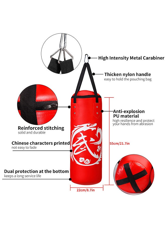 Generic Punching Bag Unfilled Kick Boxing Pouch PU Leather Training Pouching Bag Children Indoor Boxing Exercise Pouch  - Image 5