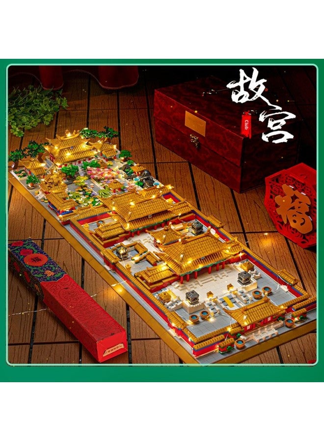 Suzhou Garden Compatible With Lego Building Blocks Adult High Difficulty Large Chinese Style Building Boy Birthday Gift-Color:Magic Castle 2929 + Particles 【35.5*28 * 8cm Color Box】】-Specifications:【Color Box Lighting Acrylic】 Product Plus Lighting Kit Plus Acrylic - Image 3