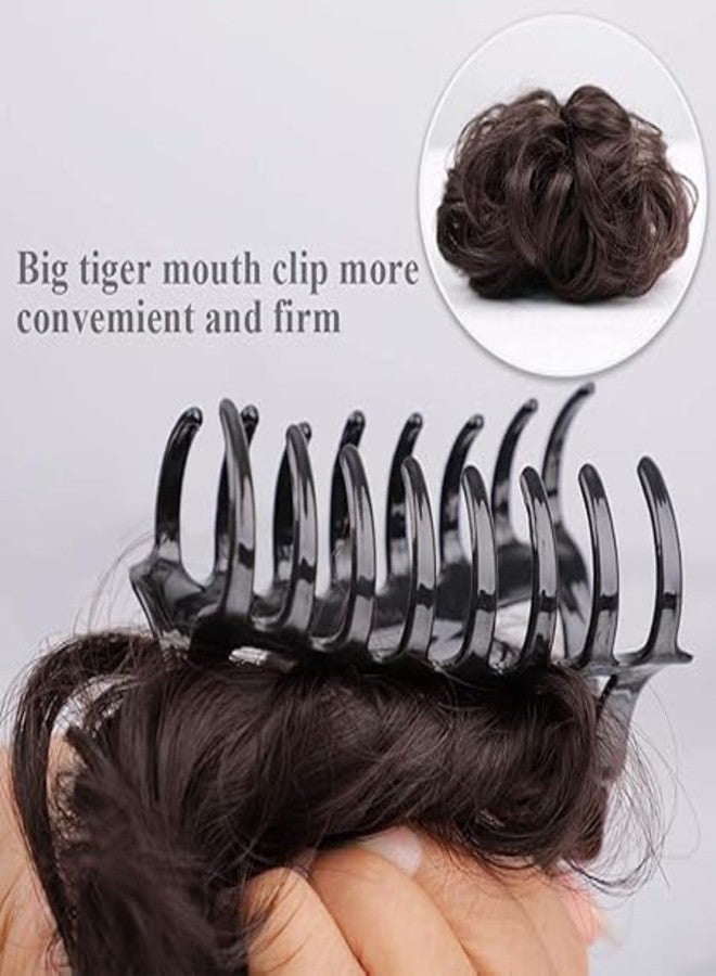Chanderkash Hair Bun Clutcher Brown For Women and Girls || Artificial Bun Juda with Clutcher || Hairstyling Tool and Accessory with 1 Plastic Hair Claw Clips - Image 2