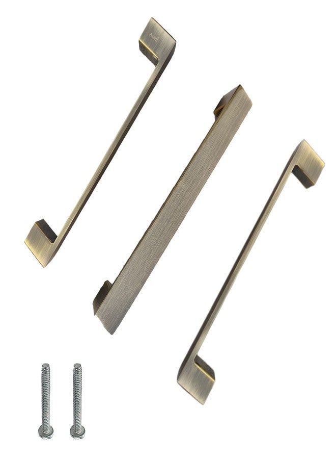 Atom 12 inches Steel Pull Handle | Brass Antique Finish | Door Handle | Office Cabinet Wardrobe Furniture Kitchen Drawer Push Bar, Phs05 - Image 2