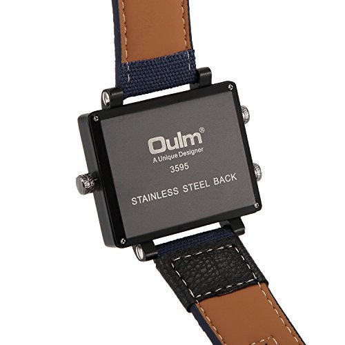 Oulm 3595 Men's Watches Top Luxury Brand Unique Designer Fashion Leather Strap Japan Movt Quartz Watches - Image 3