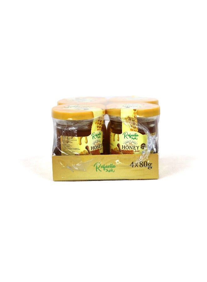 Rafaella Natural Honey, 4x80g | Premium Quality | 100% Pure Honey | No Added Sugar or Preservatives - Image 3