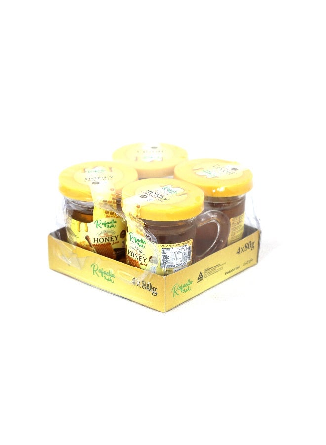 Rafaella Natural Honey, 4x80g | Premium Quality | 100% Pure Honey | No Added Sugar or Preservatives - Image 4
