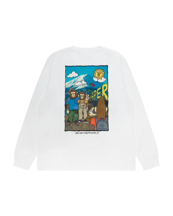 AAPE AAPER graphic long sleeve tee