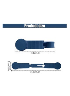SYOSI Silicone Hat Clip, Portable Magnetic Silicone Cap Clip, Magnetic Hat Clip for Travel Bags Baskets Handbags Purses Outdoor Travel Hands-Free Hat Accessories, 2pcs, Blue and Pink  - Image 2