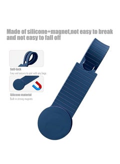 SYOSI Silicone Hat Clip, Portable Magnetic Silicone Cap Clip, Magnetic Hat Clip for Travel Bags Baskets Handbags Purses Outdoor Travel Hands-Free Hat Accessories, 2pcs, Blue and Pink  - Image 4