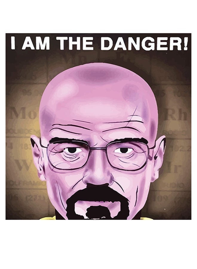 RYN Breaking Bad Printed Wall Art Purple/Brown/Black 30x30cm - Image 1
