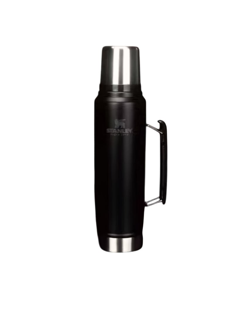 Stanley Classic Vacuum Bottle, Wide Mouth Leak Proof Insulated Stainless Steel Thermos, Dishwasher Safe Vacuum Tumbler, Portable Insulated Cup For Water, Coffee, Tea, (1pc, Black)