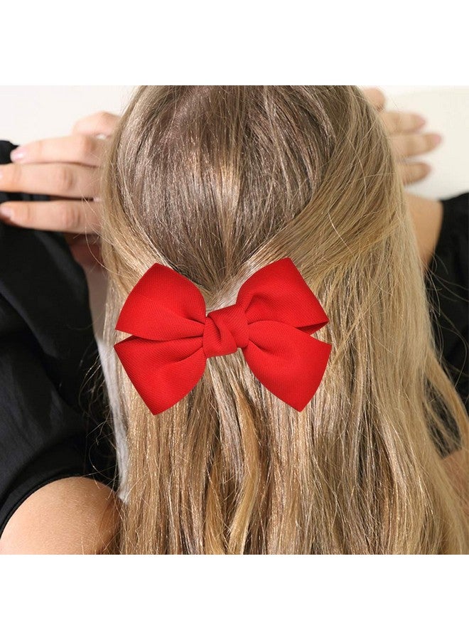 YAXAMING مشابك شعر على شكل قوس بارتيه رأس هدية عيد الميلاد للنساء والفتيات والأطفال زينة رأسية زينة حفلات تنكرية أكسسوارات شعر يدوية لطيفة عبوة 2 حمراء - Image 3