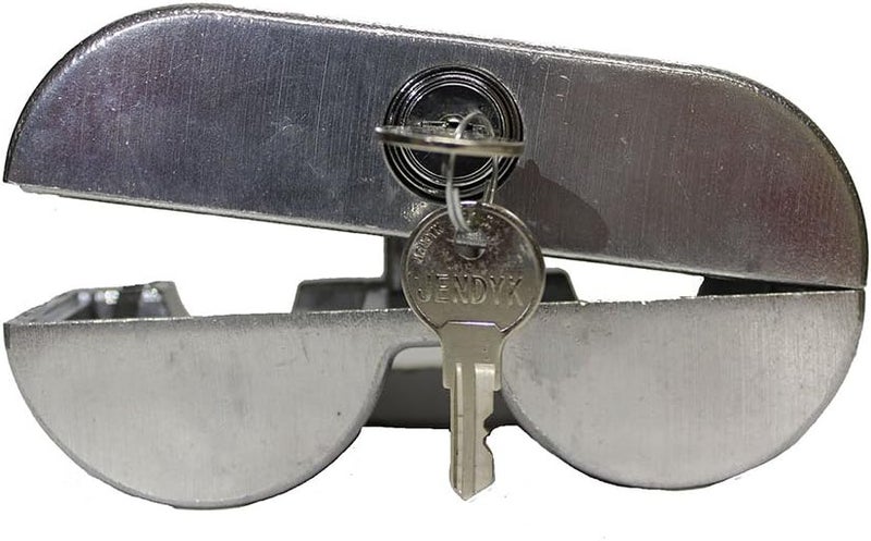 JENDYK YOKEMK4-KD Brushed Aluminum Double Knob Tractor Air Brake Lock (Keyed Differently) - Image 2