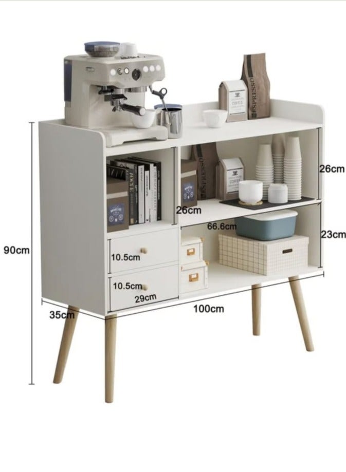 AGD Coffee Corner MDF Coffee Cabinet With Large Storage Capacity For Living Room Or Office - Image 4