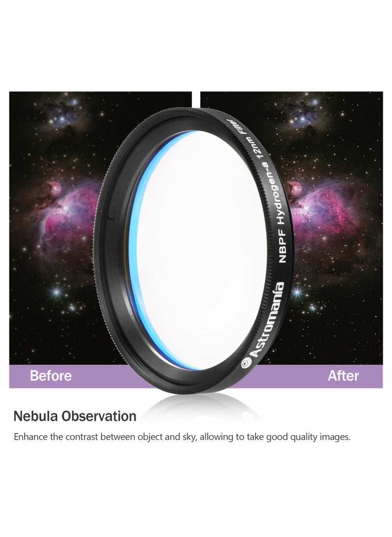 Astromania Astromania 2" Narrowband NBPF Hydrogen-a 12nm Filter - Enhances The Contrast Between Object and Sky - Allows You to Take Images Even Under Urban Skies  - Image 4