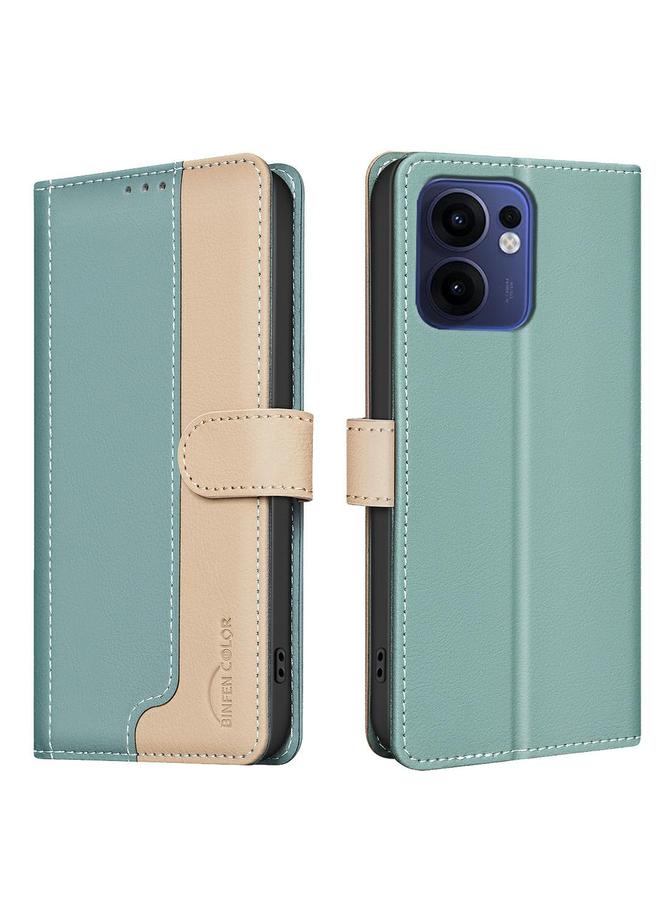S-TOP Case For OPPO Reno13 F 5G Color Matching RFID Anti-theft Leather Phone Case - Image 1