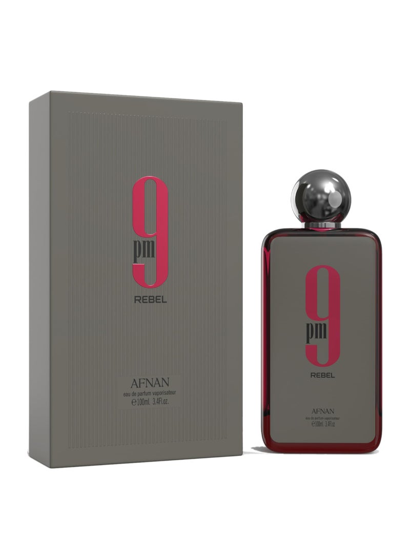 AFNAN 9 PM Rebel Unisex Eau De Parfum, 100ML - Image 3