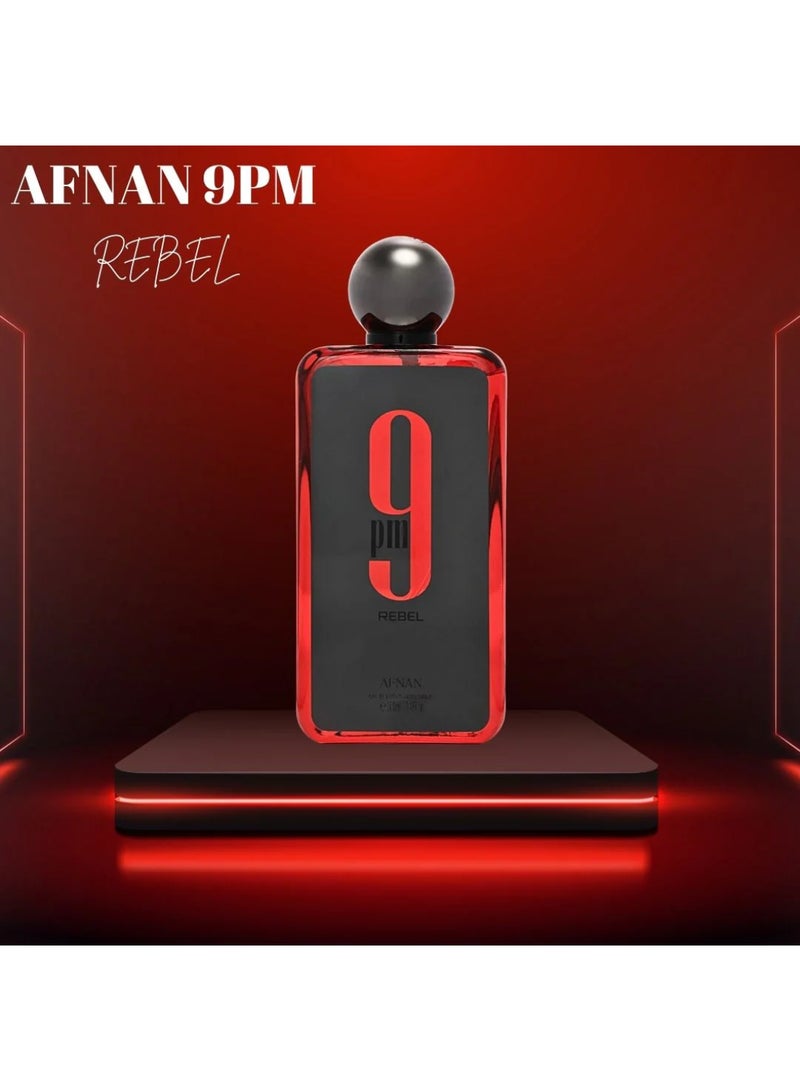 AFNAN 9 PM Rebel Unisex Eau De Parfum, 100ML - Image 4