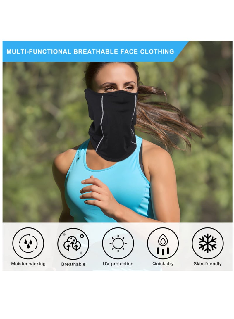 SOLARAE Balaclava Face Mask, Cold and UV Protection Neck Mask, Summer Sunscreen Neck Protection, Breathable, Sweat-Absorbing and Quick-Drying, Suitable for Cycling, Running, Fishing, Ear Hook - Image 2