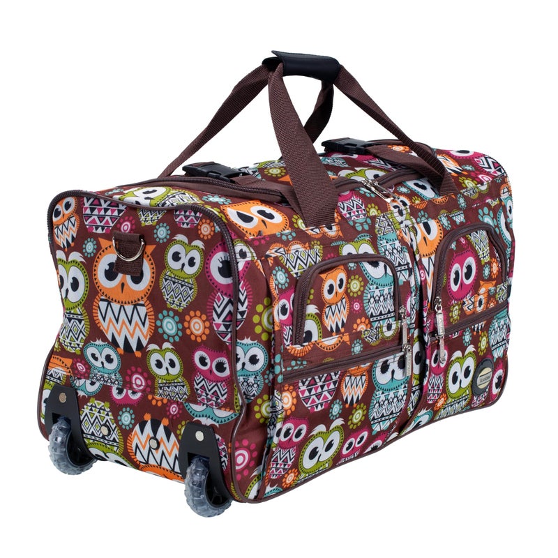 Rockland Rolling Duffel Bag, OWL, 22" - Image 2