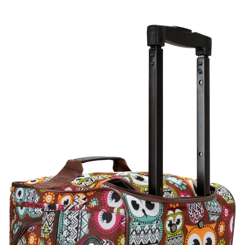 Rockland Rolling Duffel Bag, OWL, 22" - Image 5