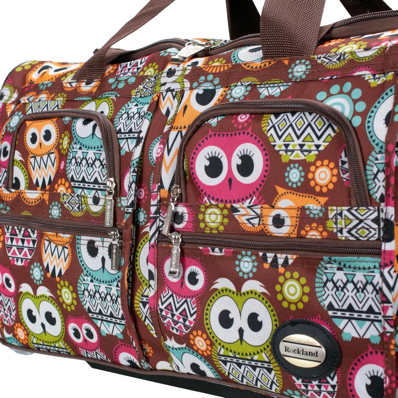 Rockland Rolling Duffel Bag, OWL, 22" - Image 4