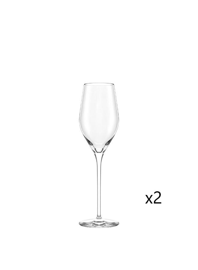 Stolzle Exquisit Royal Champagne Flute Glass 265 ml- Set of 2 - Image 1