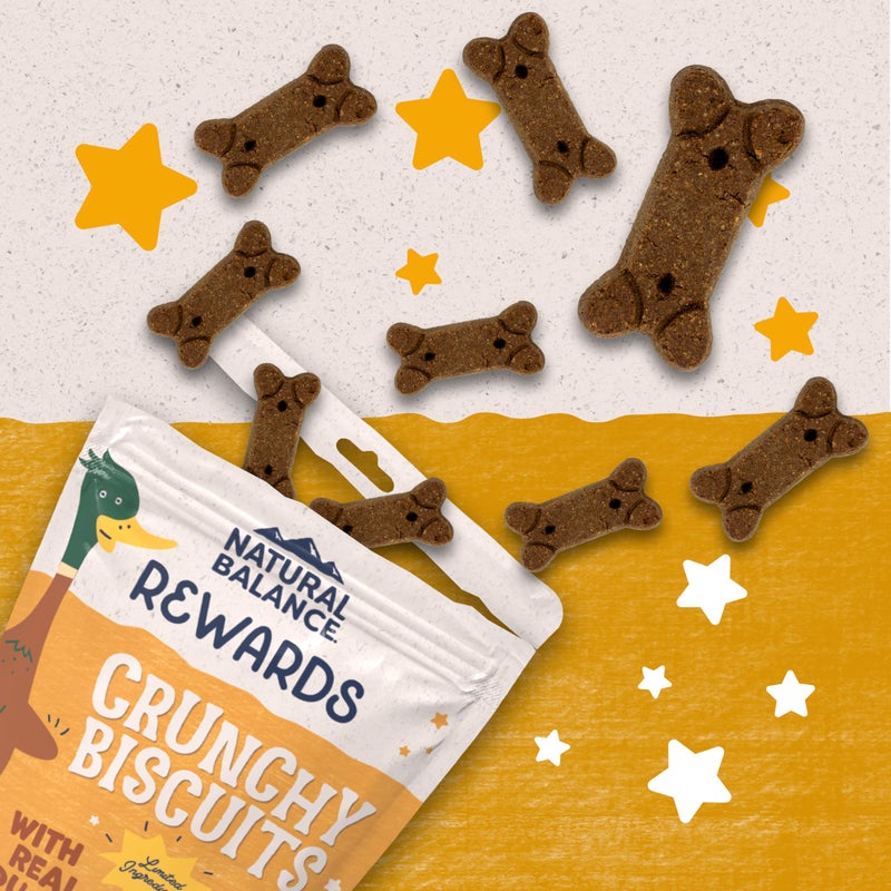 Natural Balance Limited Ingredient Rewards Crunchy Biscuits, Grain-Free Dog Treats for Adult Dogs of All Breeds, Duck Recipe, 28 Ounce (Pack of 1) - Image 2