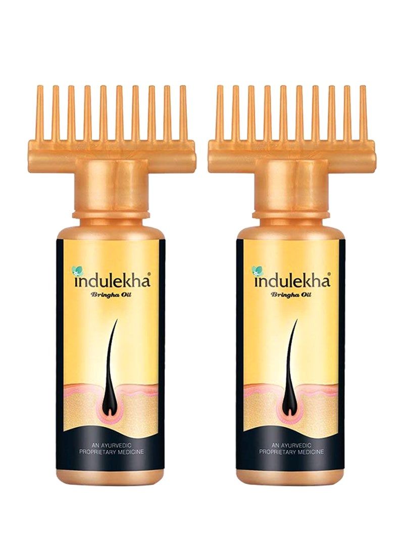 INDULEKHA Pack Of 2 Bringha Selfie Bottle Hair Oil 2 x 100ml - Image 2