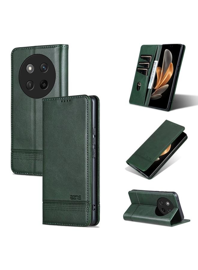 Case For Honor X60 Pro Magnetic Calf Texture Flip Leather Phone Case