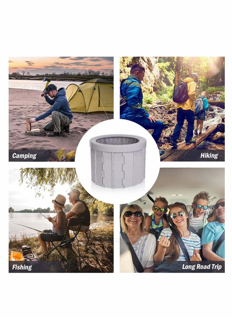 Folding Portable Toilet for Car, Camping, Outdoor Commode Seat, Hiking, Long Road Trips, Traffic Jam, Washable, Sturdy