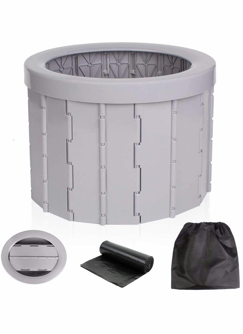 Folding Portable Toilet for Car, Camping, Outdoor Commode Seat, Hiking, Long Road Trips, Traffic Jam, Washable, Sturdy