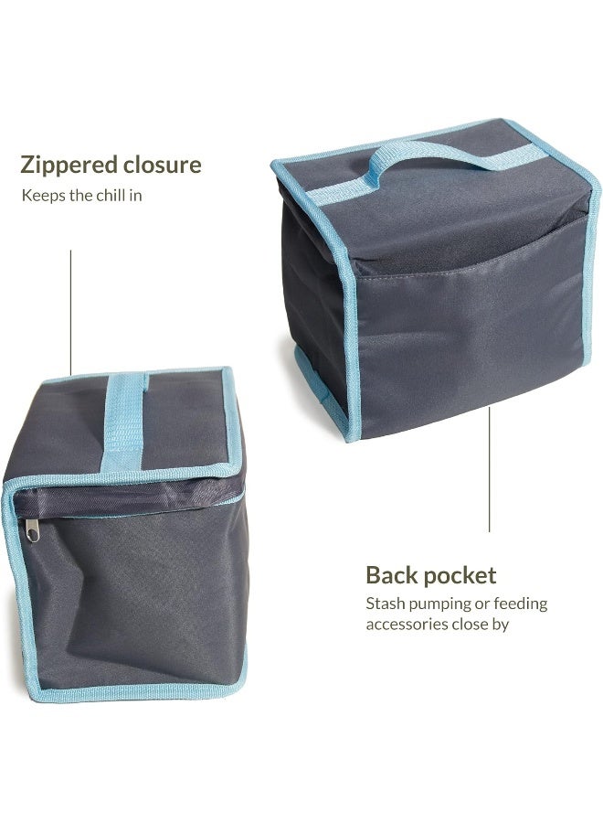 كايندي Twist Breast Milk Cooler Storage Bag and Ice Pack Kit for Breastfeeding Moms, Babies, Toddlers, Wipeable and Easy to Clean, Unisex Design, Lightweight and Compact - Image 3