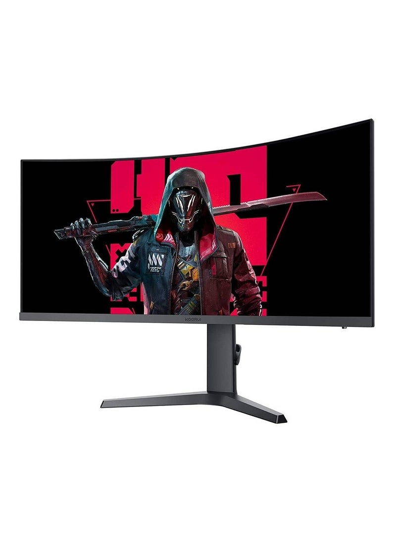 KOORUI - WQHD 3440x1440 4K HDR 400 34 Inch 1800R Curved Gaming Monitor,165Hz MPRT 1Ms AMD FreeSync Premium Nvidia G-Sync Hdmi DP 90% DCI-P3 OSD Roker Computer Gamer Monitors - Image 1