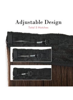 Invisible Wire Hair Extensions With Transparent Headband Adjustable Size Removable Secure Clips In Straight Secret Hairpiece For Women (14 Inch (Pack Of 1) Dark Chocolate Brown) - pzsku/Z2E884E1B8588402B4131Z/45/_/1719064763/326d7991-dc8e-432c-bb9c-9b1e1e2fca0c