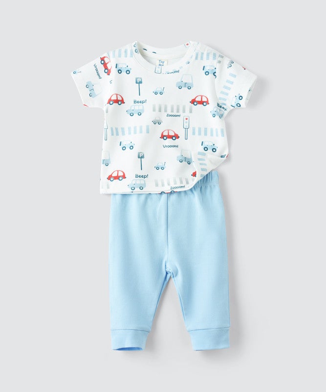 Tiny Hug NEWBORN BOYS 2PC SET SHORT SLEEVE - Image 3