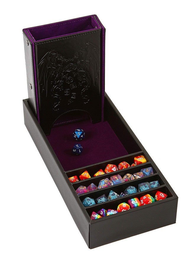 Forged Dice Co. Citadel Dice Tray and Dice Tower - DnD Dice Tray, Dice Box Storage for Dice and Removable Dice Tower - 3 in 1 Dice Rolling Tray, Storage and Tower - Perfect for RPG and Tabletop Gaming - Image 1